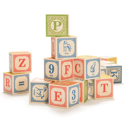 Classic Wooden Alphabet Blocks by Uncle Goose