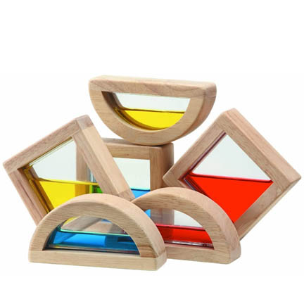 PlanToys Water Block Building and Color Mixing Set