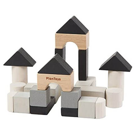 PlanToys Mini Wooden Building Block Set