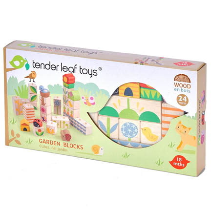 Tender Leaf Toys Garden Blocks Wooden Building Block Set