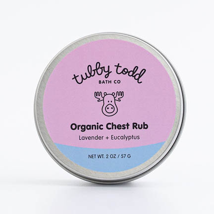 Tubby Todd Organic Chest Rub for Babies with Lavender and Eucalyptus