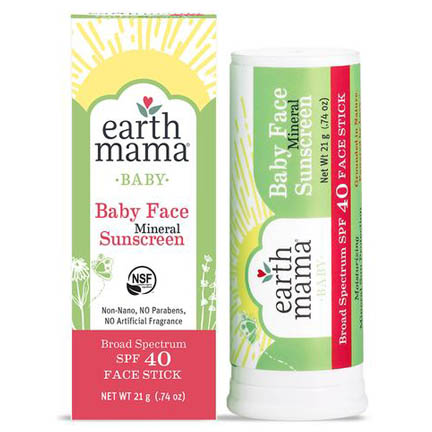 Earth Mama Organics Alcohol Free Sunscreen Stick for Babies