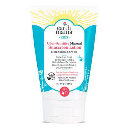 Uber Sensitive Sunscreen for Kids by Earth Mama Organics