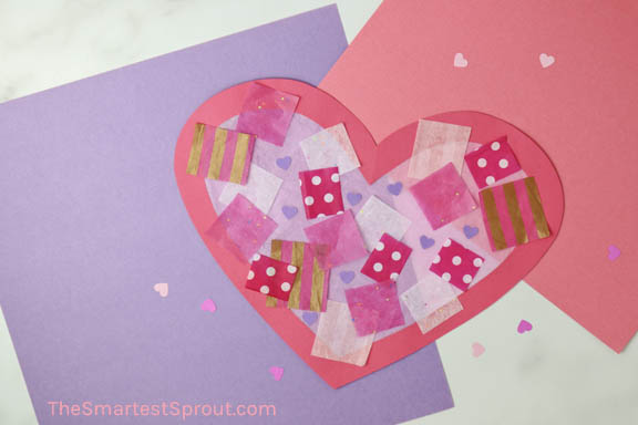 Valentine's Day Suncatcher Craft for Kids
