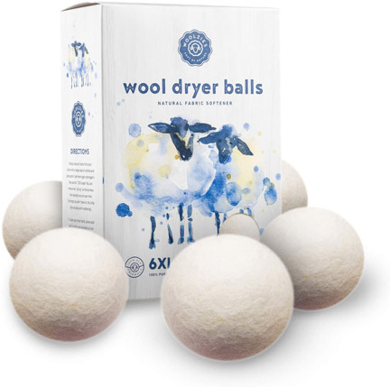 Woolzies Organic Wool Balls as Healthy Baby Dryer Sheet Alternative
