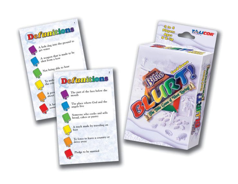 Bible Blurt Christian card game for families and kids