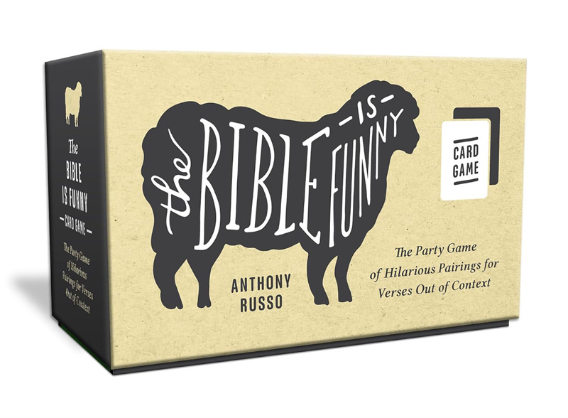 The Bible Is Funny Christian card game box for family game night