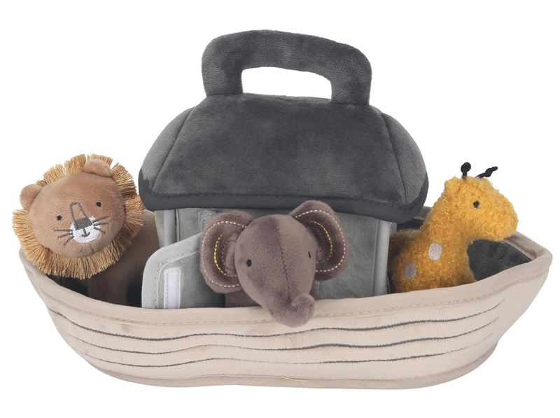 Lambs and Ivy baby Noah plush ark with soft stuffed animal toys
