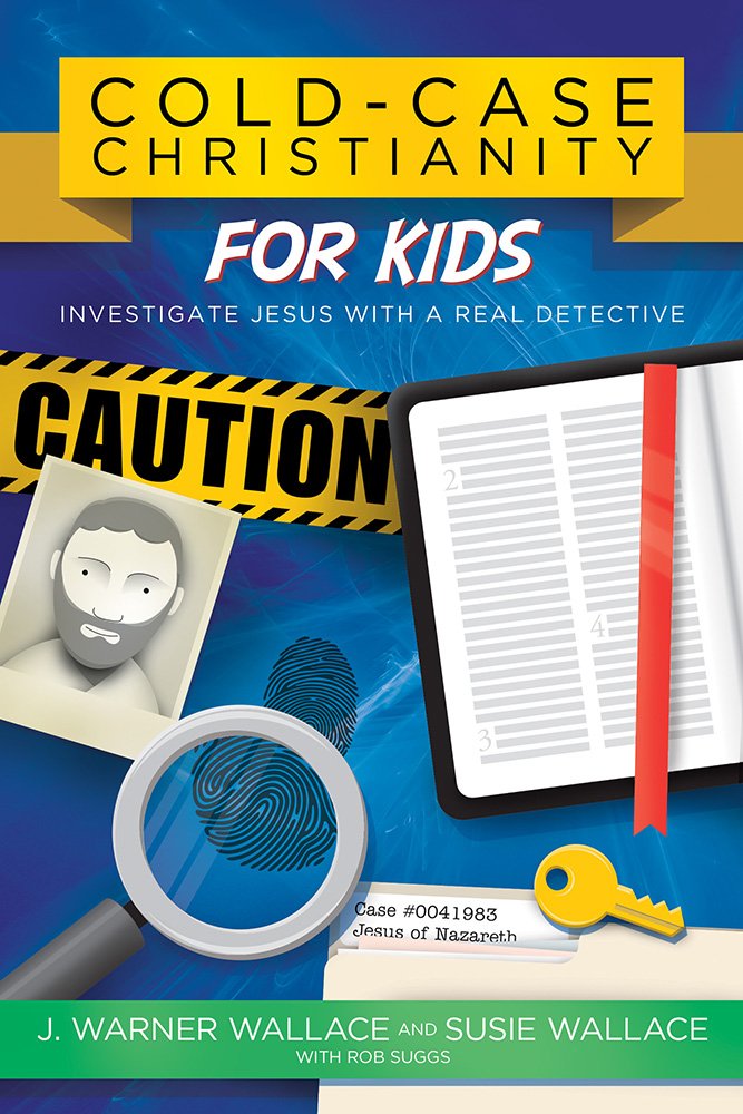 Cover of Cold-Case Christianity for Kids by J. Warner Wallace, a Christian apologetics book that teaches children to investigate evidence for Jesus using a detective approach.