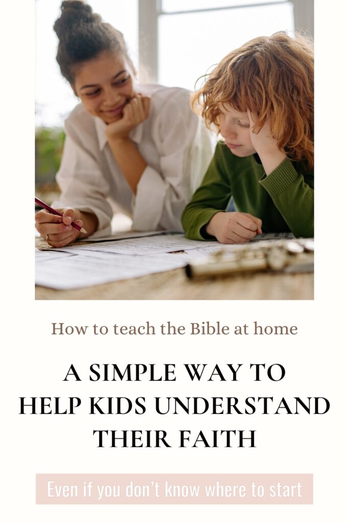 how to teach the bible at home for kids simple method parent helping child understand faith